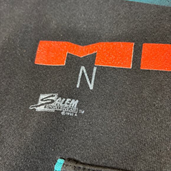 Vintage 90s Miami Dolphins Hoodie Men's XL Front Row Salem Sportswear - Picture 4 of 13